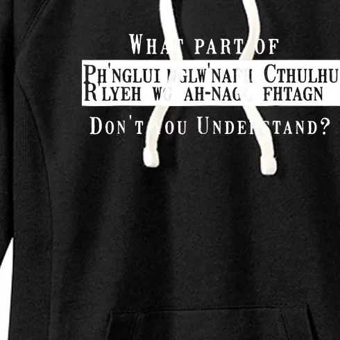 An Understanding Of Cthullhu Women's Fleece Hoodie