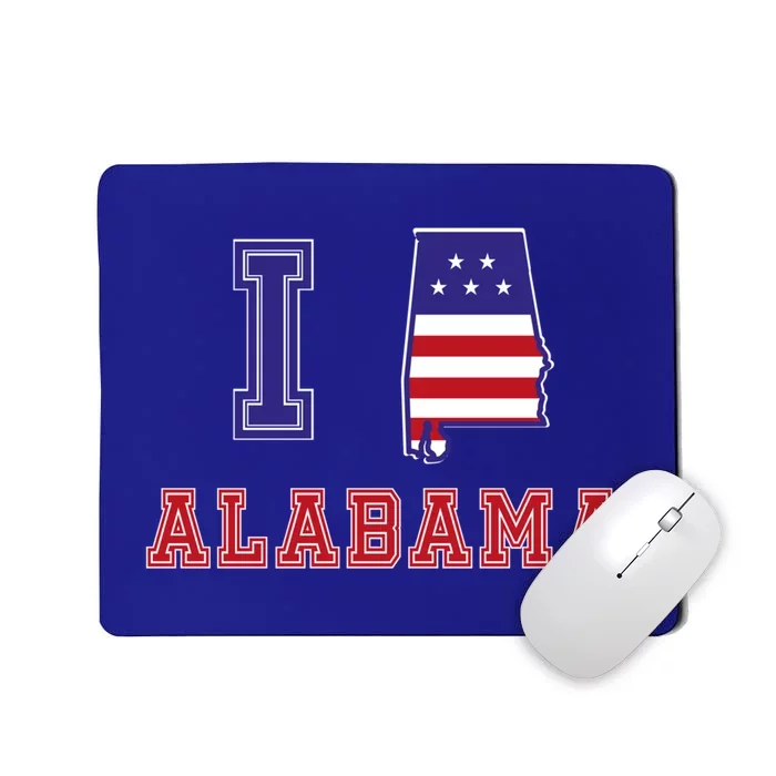 Alabama Usa Patriotic I Love Alabama Meaningful Gift Mousepad