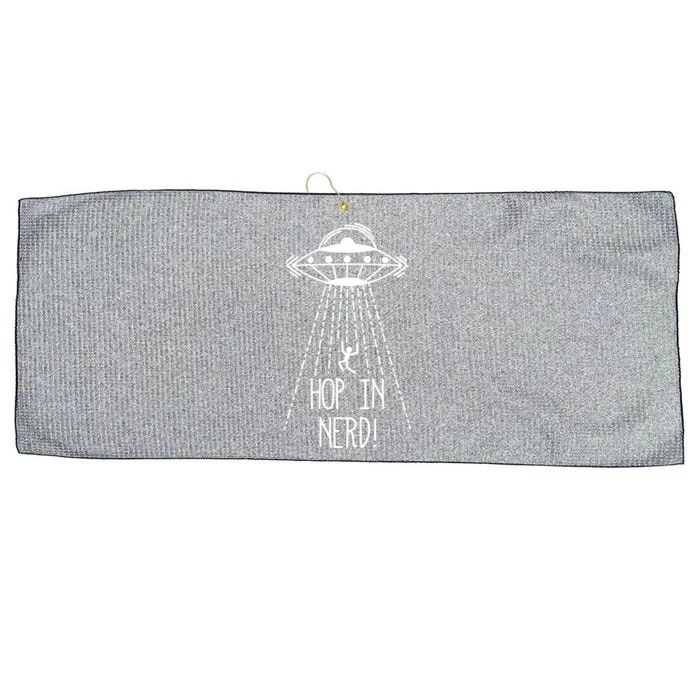 Alien Ufo Pillowcase Hop In Nerd! Large Microfiber Waffle Golf Towel