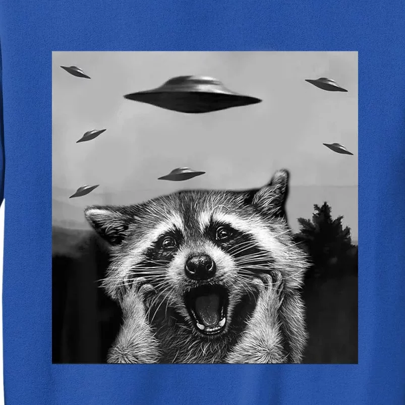 Alien Ufo Raccoon Tall Sweatshirt