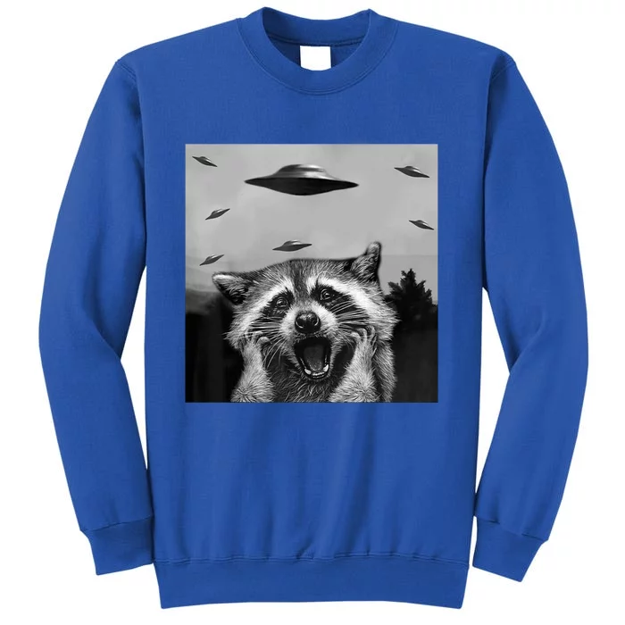 Alien Ufo Raccoon Tall Sweatshirt