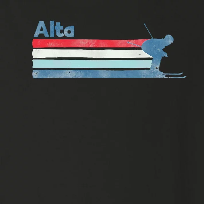 Alta Utah Retro Ski Toddler Long Sleeve Shirt