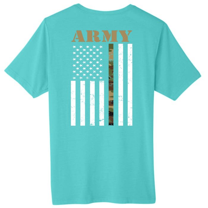 Army United States Thin Camo Line Flag Front And Back Front & Back ChromaSoft Performance T-Shirt