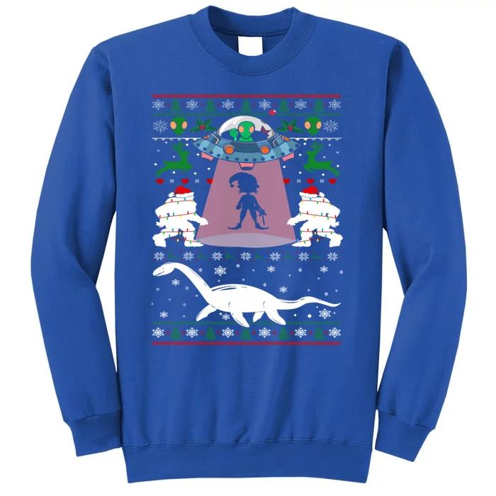 Alien Ufo Santa Elf Alien Dinosaur Bigfoot Sweater Xmas Cool Gift Sweatshirt