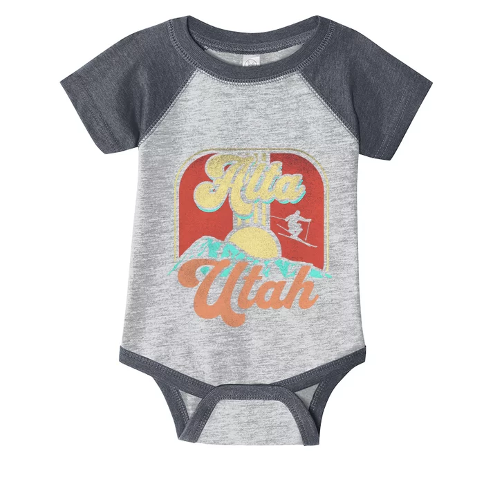 Alta Utah Ski Outdoors Infant Baby Jersey Bodysuit