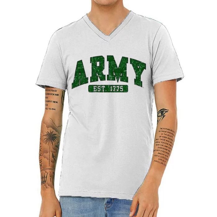 Army United States Military Retro Officially V-Neck T-Shirt