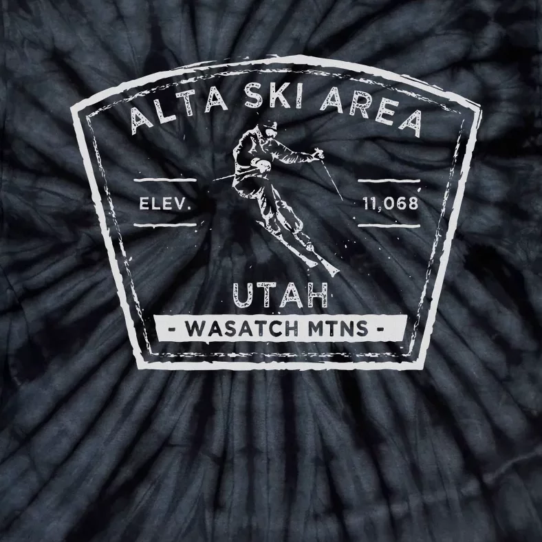 Alta Utah Snow Skiing Tie-Dye T-Shirt