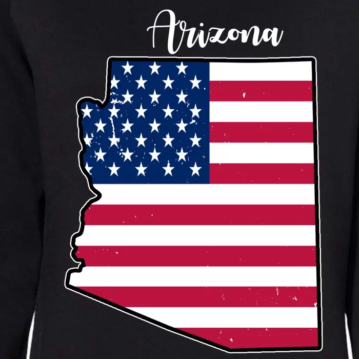 Arizona United States Map Womens California Wash Sweatshirt