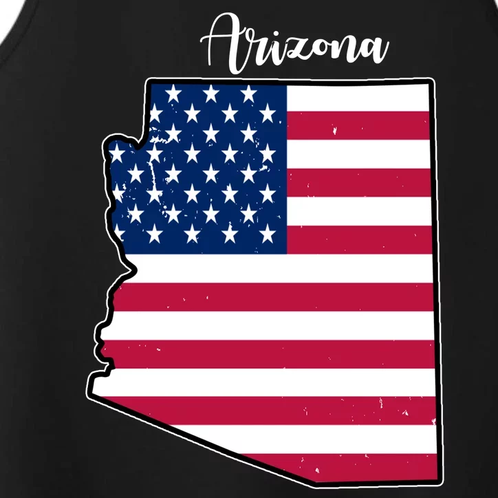 Arizona United States Map Performance Tank