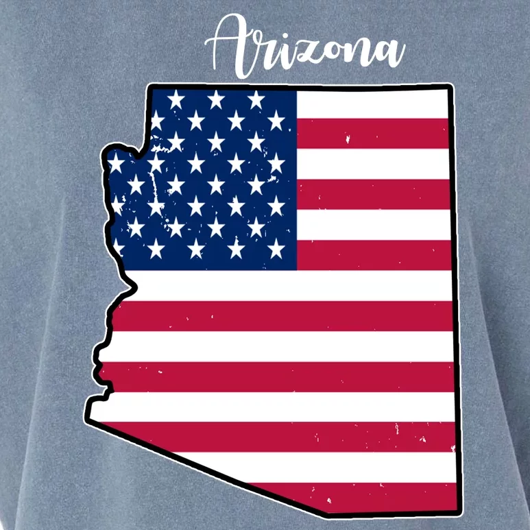 Arizona United States Map Garment-Dyed Women's Muscle Tee