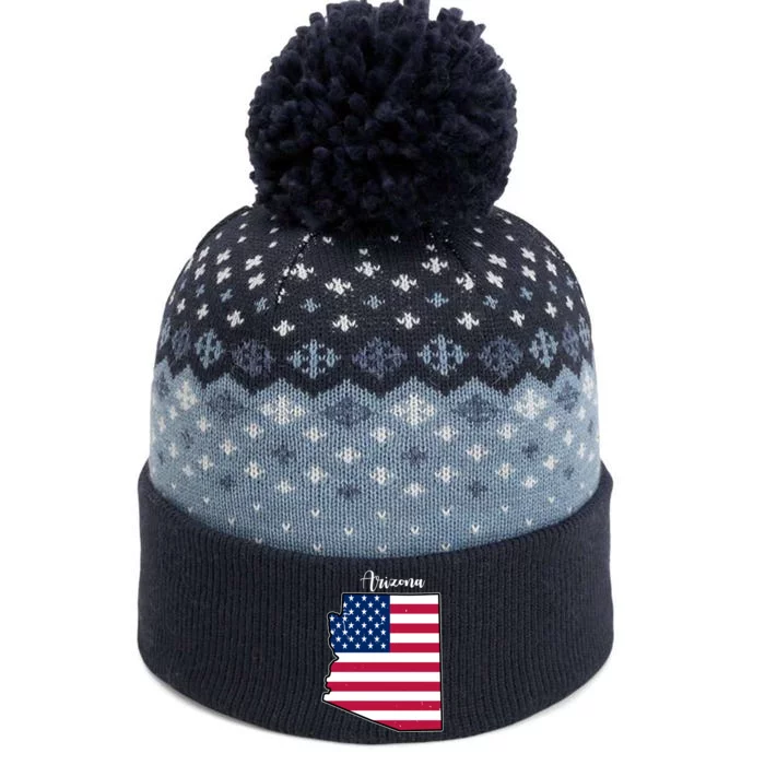 Arizona United States Map The Baniff Cuffed Pom Beanie