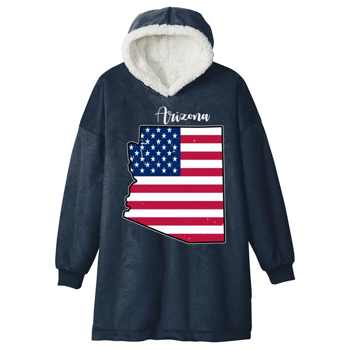 Arizona United States Map Hooded Wearable Blanket