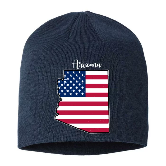 Arizona United States Map 8 1/2in Sustainable Knit Beanie