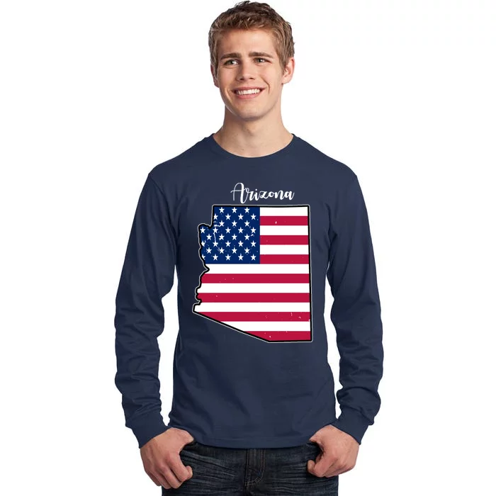 Arizona United States Map Tall Long Sleeve T-Shirt