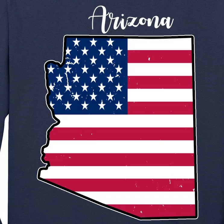 Arizona United States Map Tall Long Sleeve T-Shirt