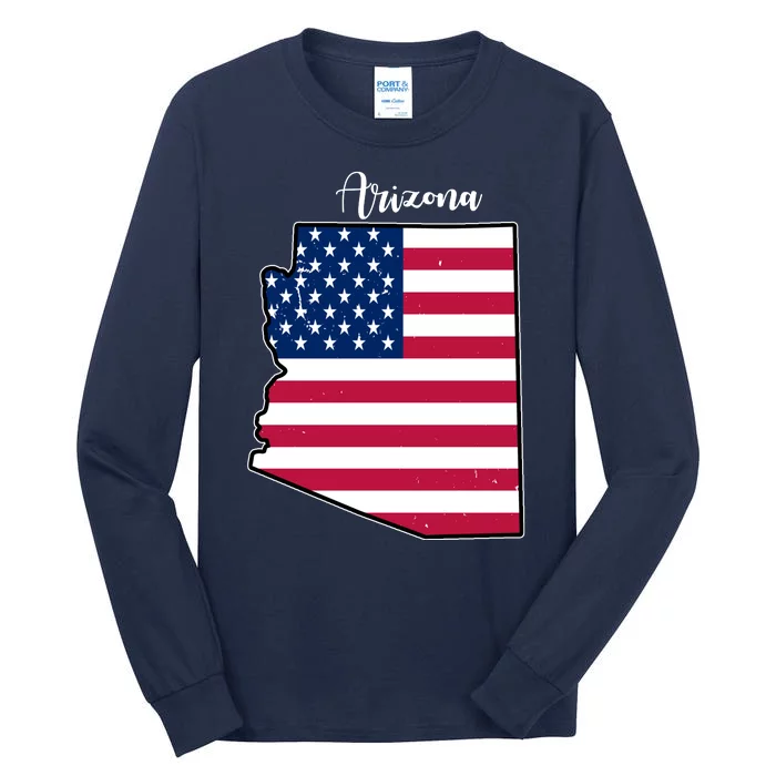 Arizona United States Map Tall Long Sleeve T-Shirt