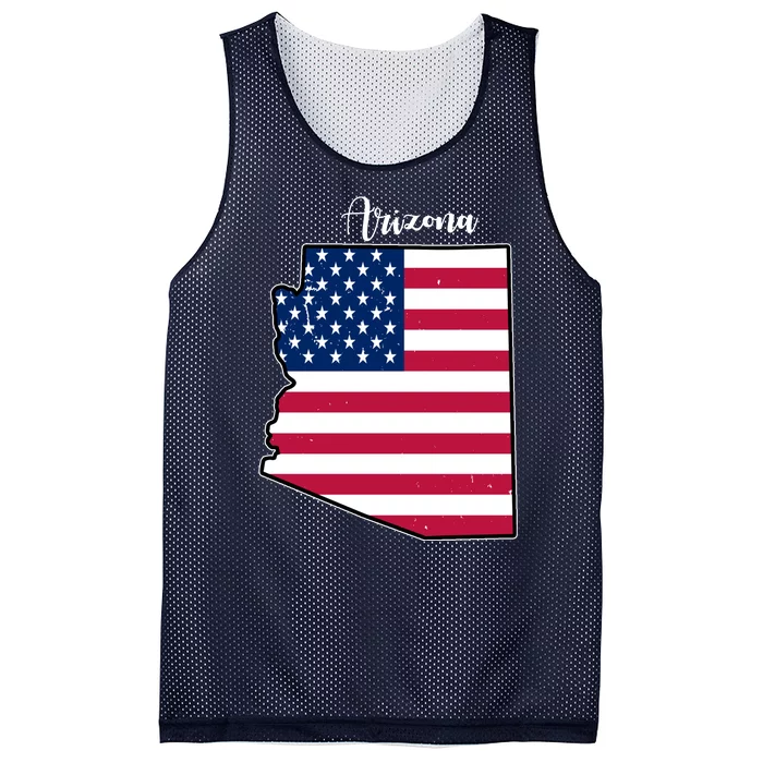 Arizona United States Map Mesh Reversible Basketball Jersey Tank