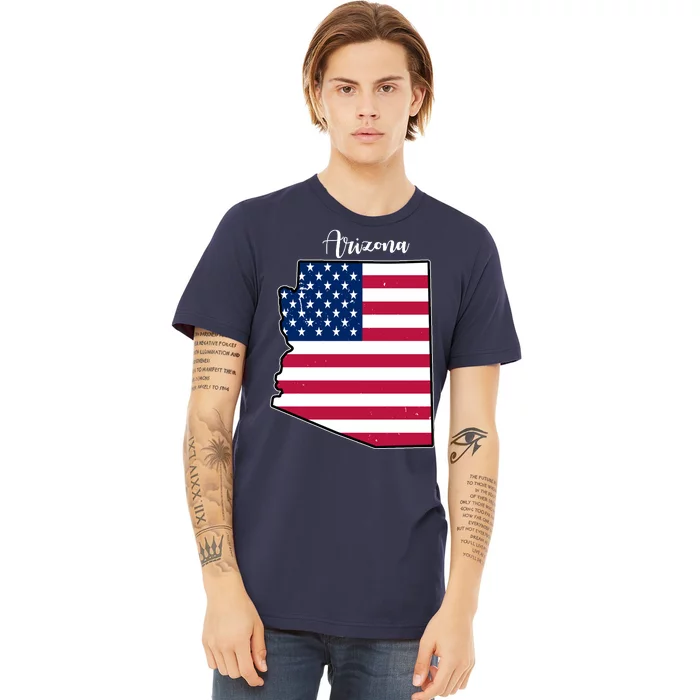 Arizona United States Map Premium T-Shirt