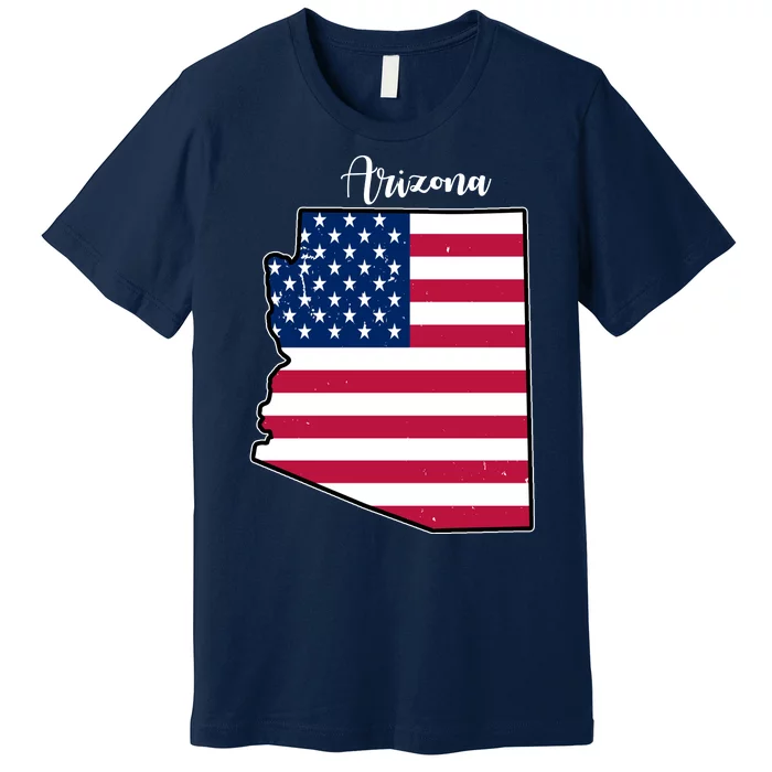 Arizona United States Map Premium T-Shirt