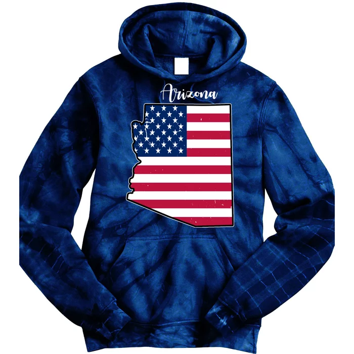 Arizona United States Map Tie Dye Hoodie