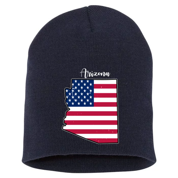 Arizona United States Map Short Acrylic Beanie