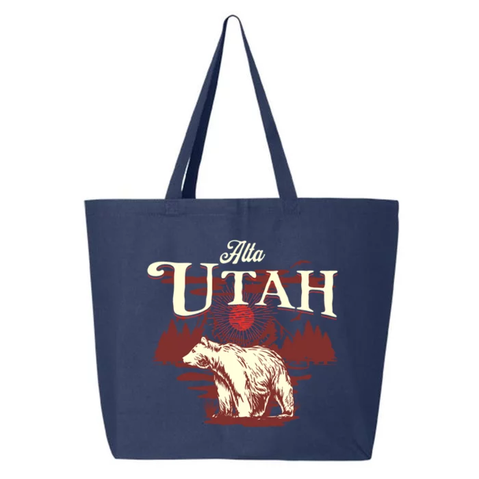 Alta Utah Ski Resort Mountains And Bear Gift 25L Jumbo Tote