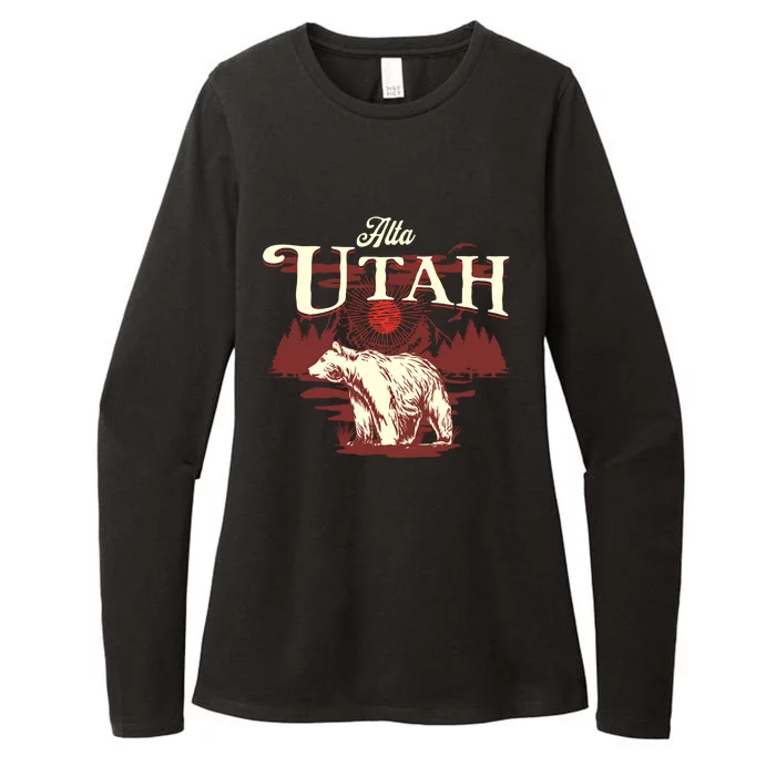 Alta Utah Ski Resort Mountains And Bear Gift Womens CVC Long Sleeve Shirt