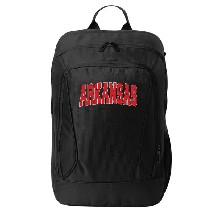 Arkansas Usa State Ar Varsity Style Vintage Sports City Backpack