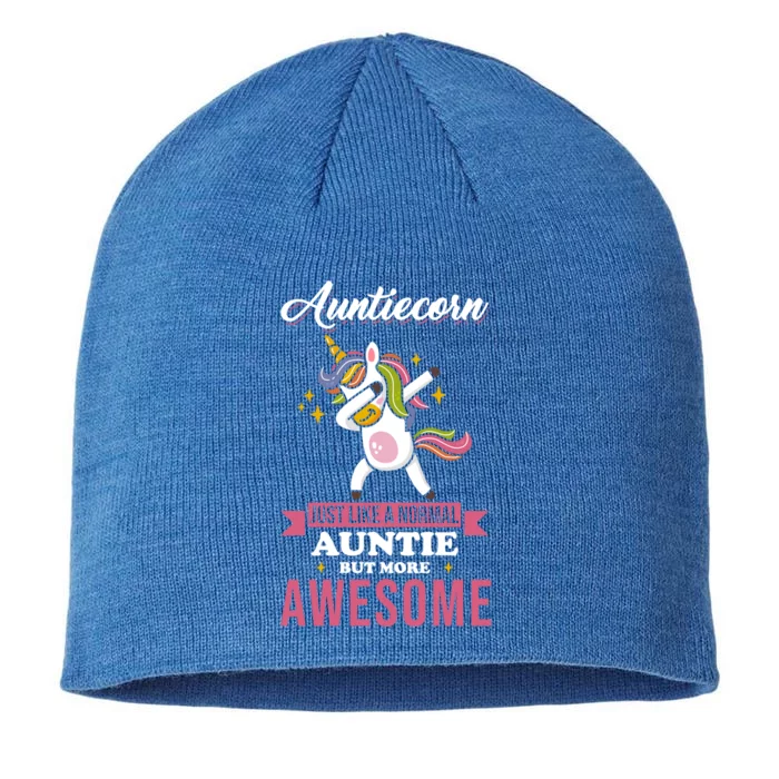 Aunt Unicorn Saying Cute Aunticorn Gift 8 1/2in Sustainable Knit Beanie