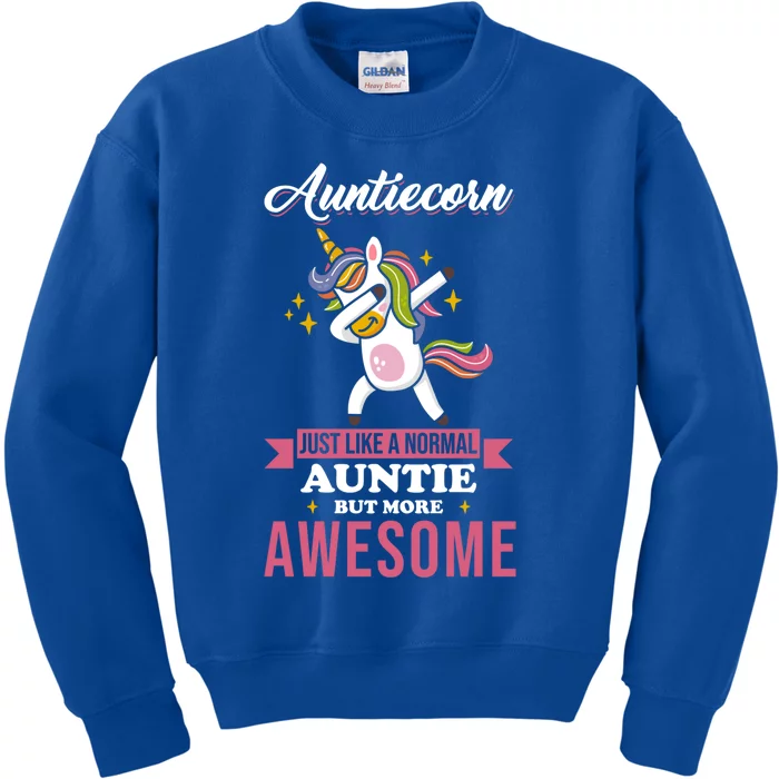 Aunt Unicorn Saying Cute Aunticorn Gift Kids Sweatshirt