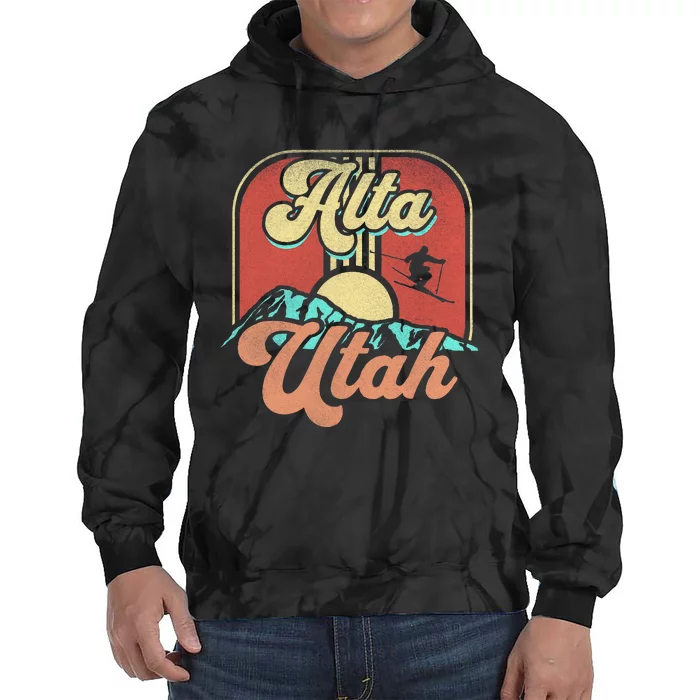 Alta Utah Ski Outdoors Tie Dye Hoodie