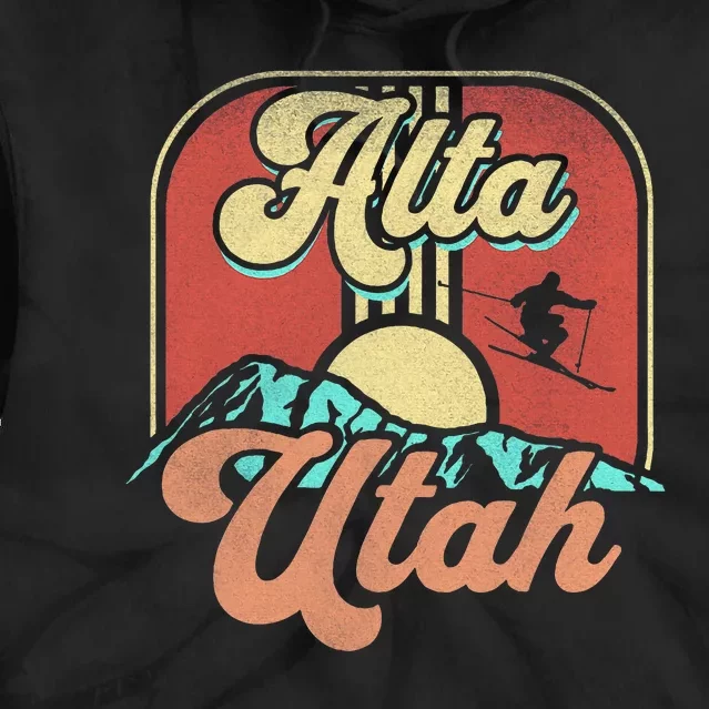 Alta Utah Ski Outdoors Tie Dye Hoodie