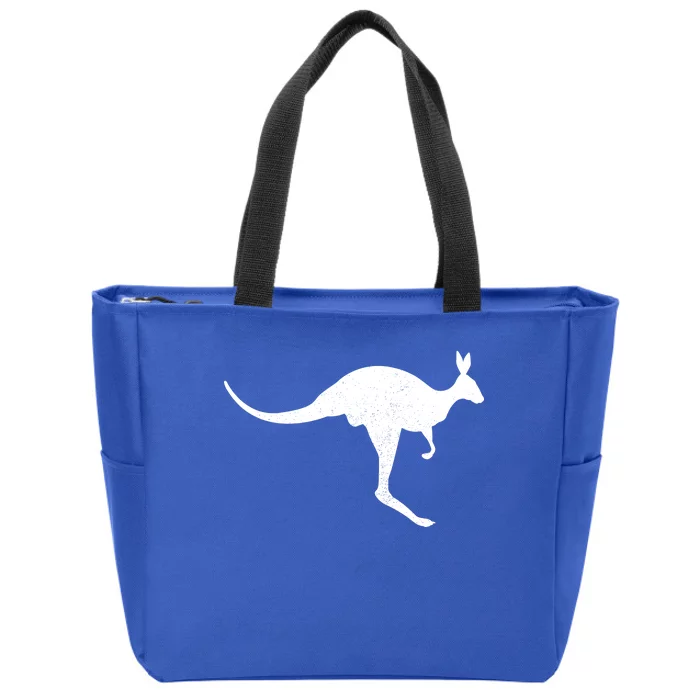 Aussie Kangaroo Zip Tote Bag