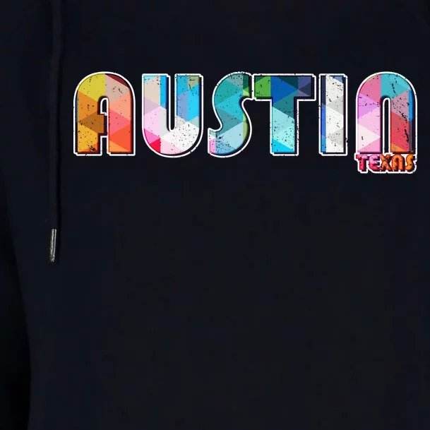 Austin Texas Womens Funnel Neck Pullover Hood