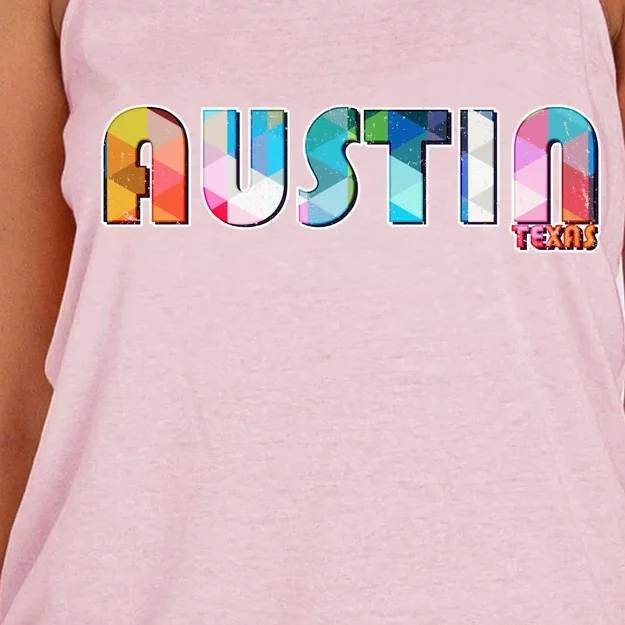 Austin Texas Women's Knotted Racerback Tank