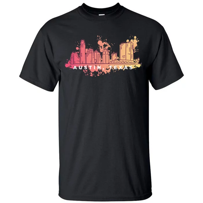 Austin Texas Skyline Tall T-Shirt