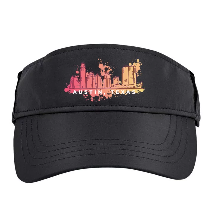 Austin Texas Skyline Adult Drive Performance Visor