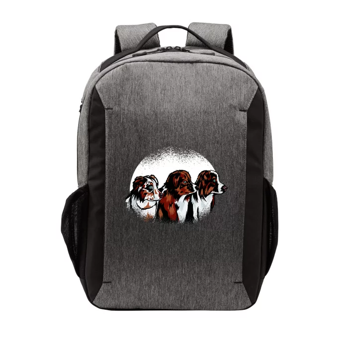 Australian Shepherd Dogs Vector Backpack