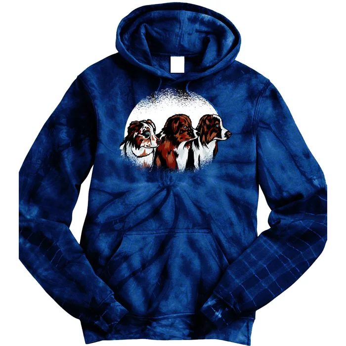 Australian Shepherd Dogs Tie Dye Hoodie