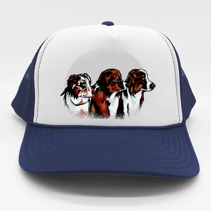 Australian Shepherd Dogs Trucker Hat