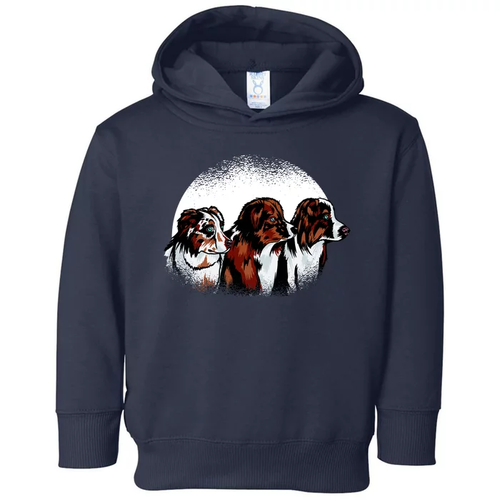 Australian Shepherd Dogs Toddler Hoodie