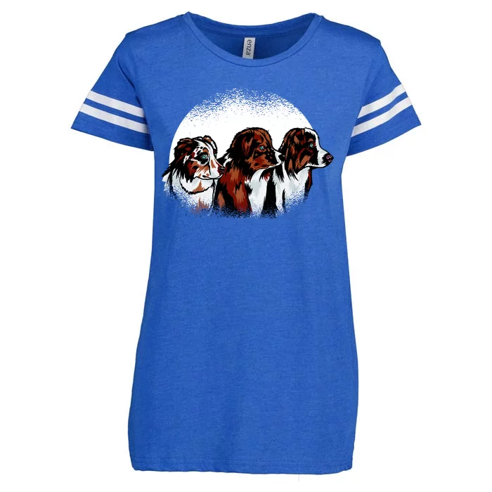 Australian Shepherd Dogs Enza Ladies Jersey Football T-Shirt