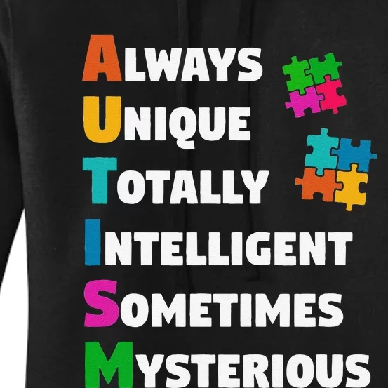 Always Unique Totally Intelligent Sometimes Mysterious Women's Pullover Hoodie