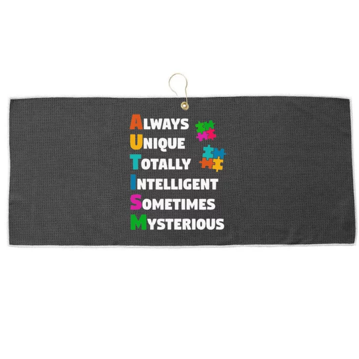 Always Unique Totally Intelligent Sometimes Mysterious Large Microfiber Waffle Golf Towel