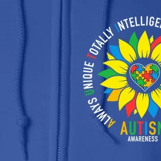 Always Unique Totally Intelligent Sometimes Mysterious Great Gift Full Zip Hoodie