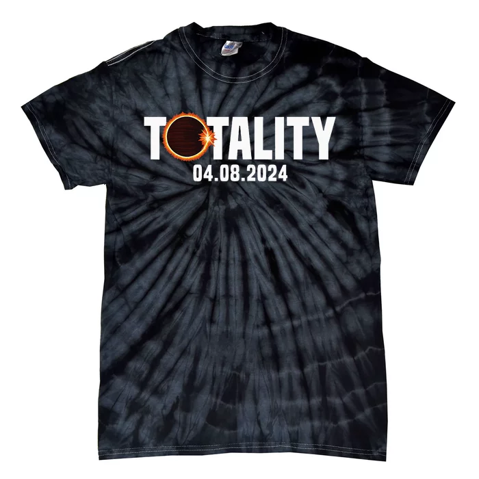 American US Total Totality 04.08.2024 Solar Lunar Eclipse Tie-Dye T-Shirt