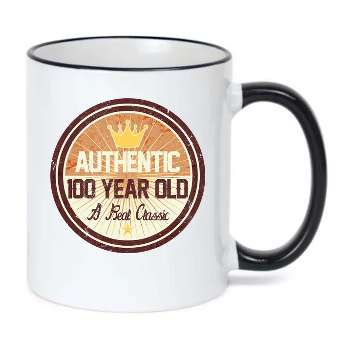 Authentic 100 Year Old Classic 100th Birthday Black Color Changing Mug