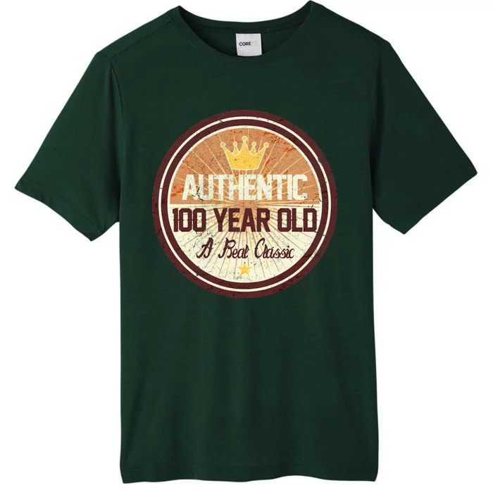 Authentic 100 Year Old Classic 100th Birthday ChromaSoft Performance T-Shirt