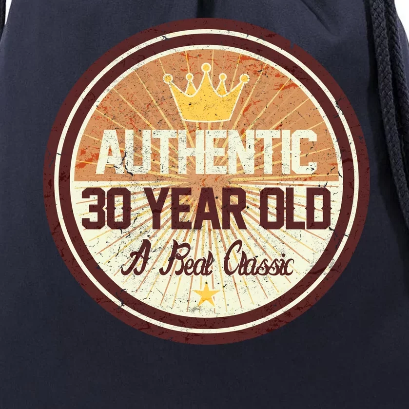 Authentic 30 Year Old Classic 30th Birthday Drawstring Bag