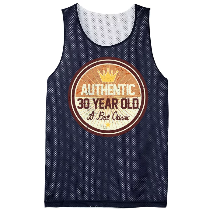 Authentic 30 Year Old Classic 30th Birthday Mesh Reversible Basketball Jersey Tank